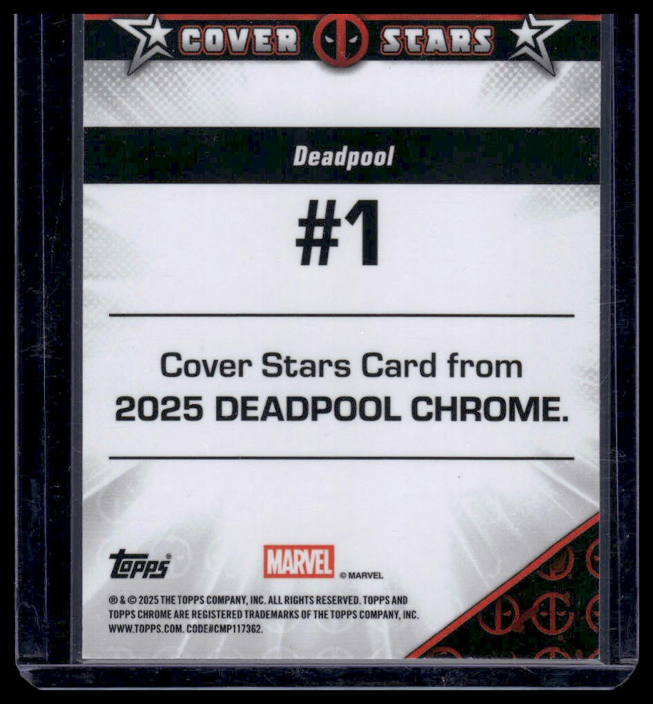 2025 Topps Chrome Deadpool Cover Stars Deadpool #1