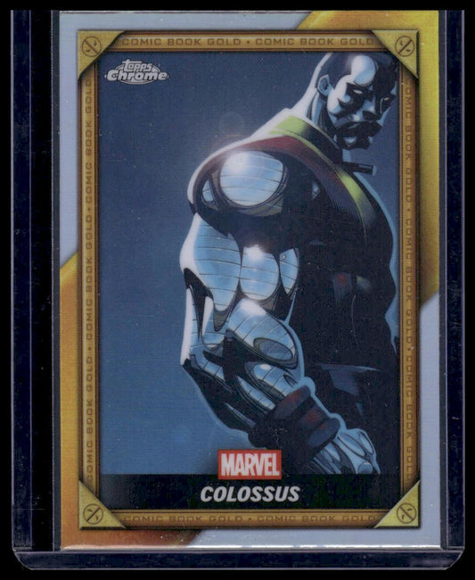 2025 Topps Chrome Marvel Deadpool #CB-16 Colossus Comic Book Gold