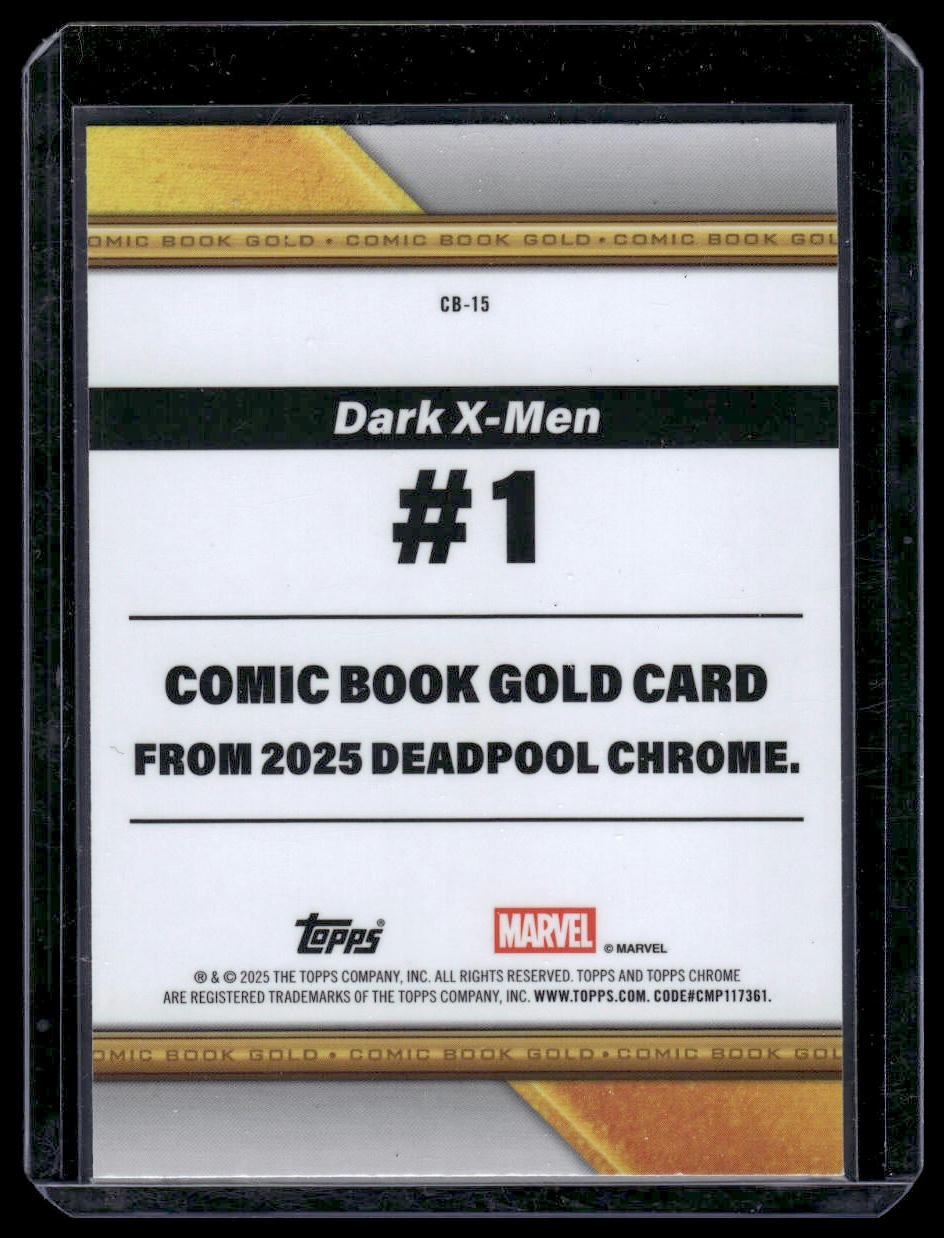 2025 Topps Chrome Marvel Deadpool #CB-15 Archangel Comic Book Gold