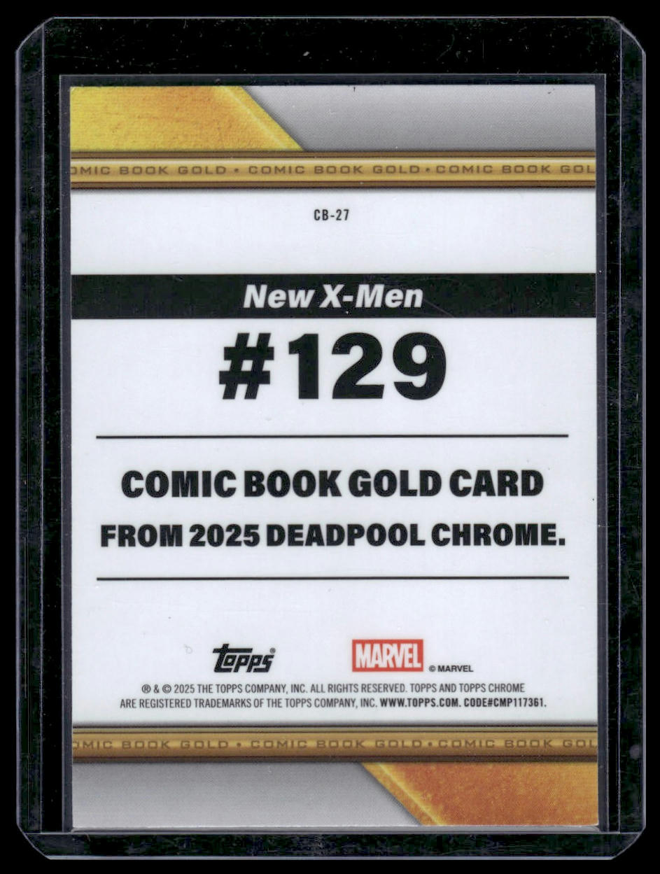 2025 Topps Chrome Deadpool #CB-27 Fantomex Comic Book Gold
