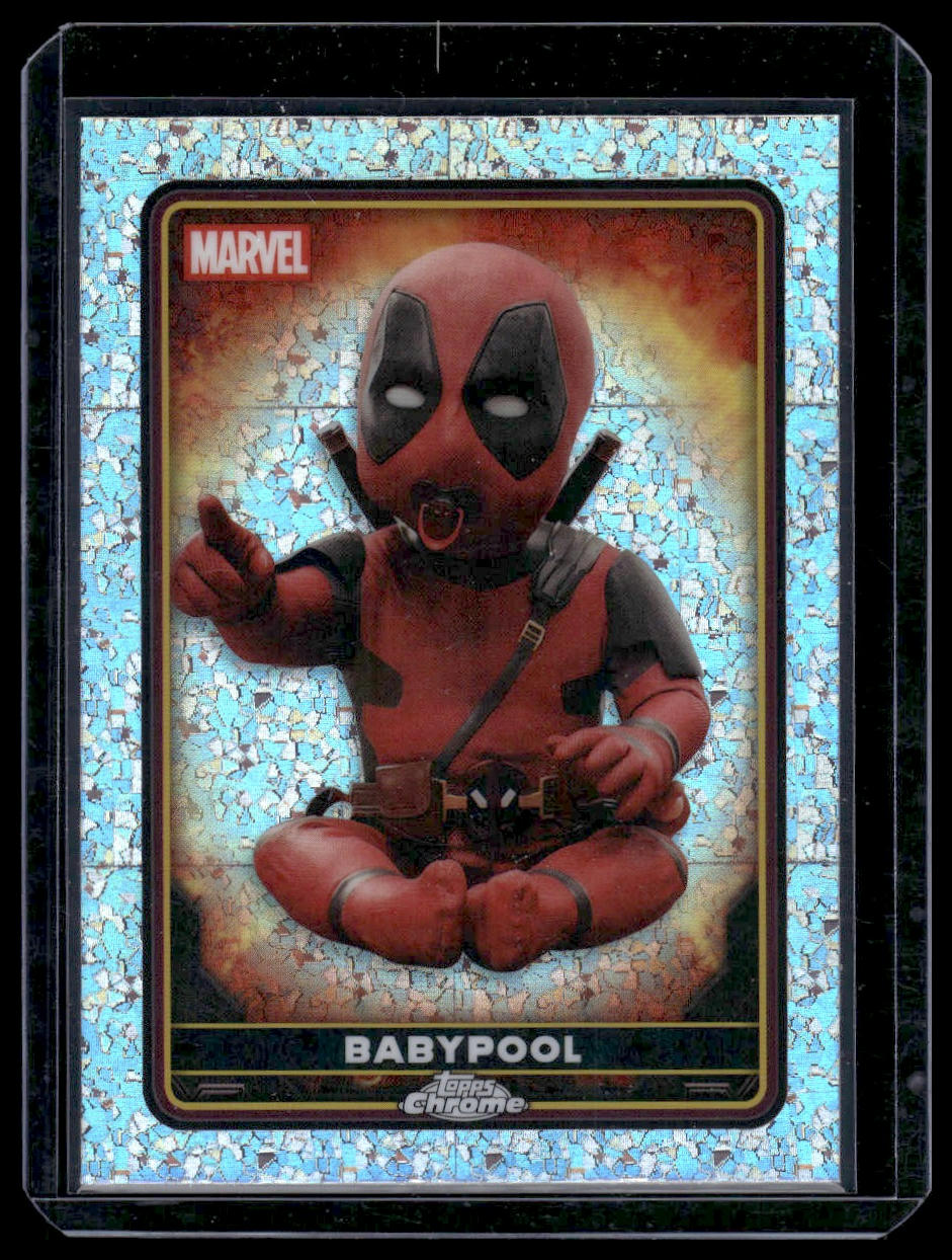 2025 Topps Chrome Marvel Deadpool #39 Babypool Mini-Diamonds Refractor