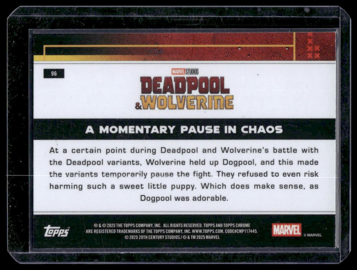 2025 Topps Chrome Marvel Studios #96 A Momentary Pause In Chaos