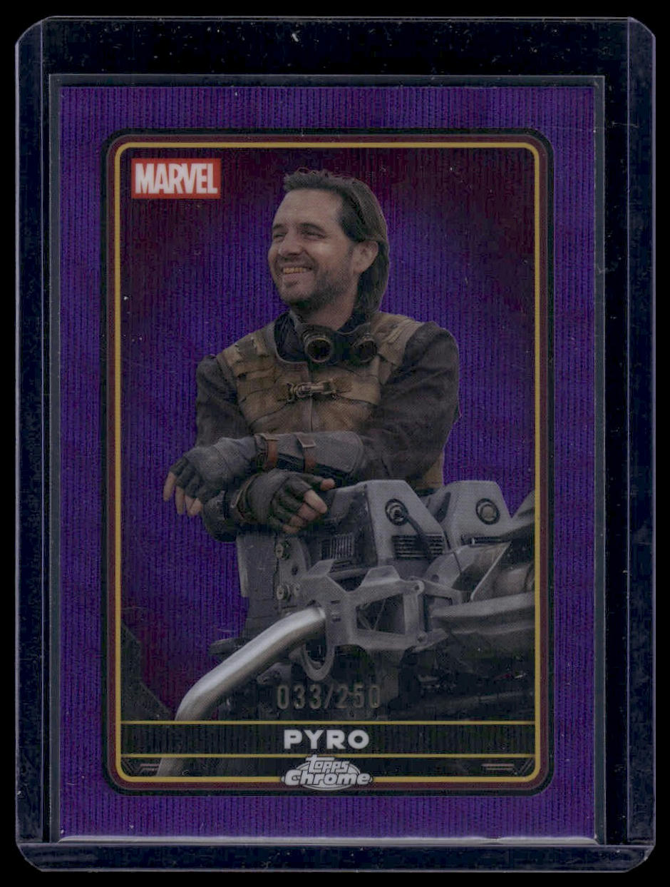 2025 Topps Chrome Marvel Deadpool #25 Pyro Purple Refractor 033/250