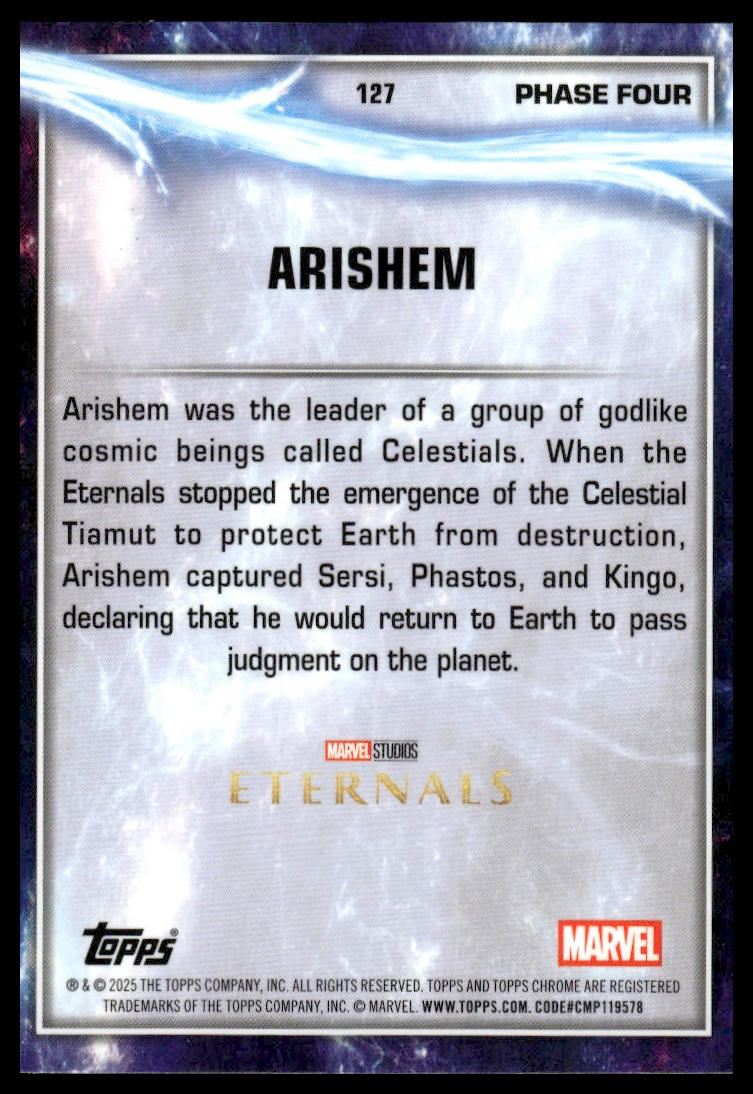 2025 Topps Chrome Marvel Studios #127 Arishem