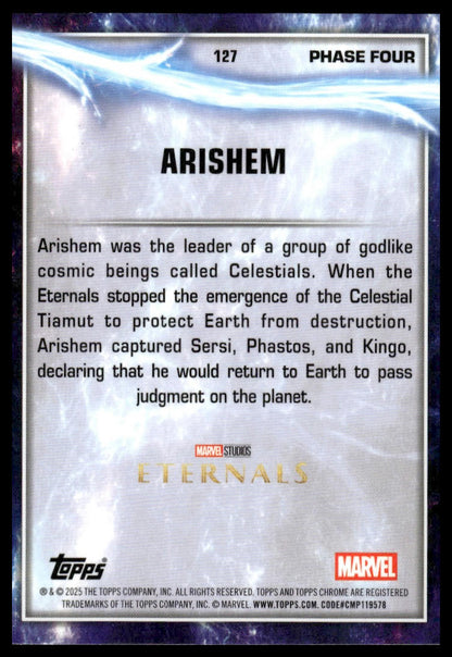 2025 Topps Chrome Marvel Studios #127 Arishem