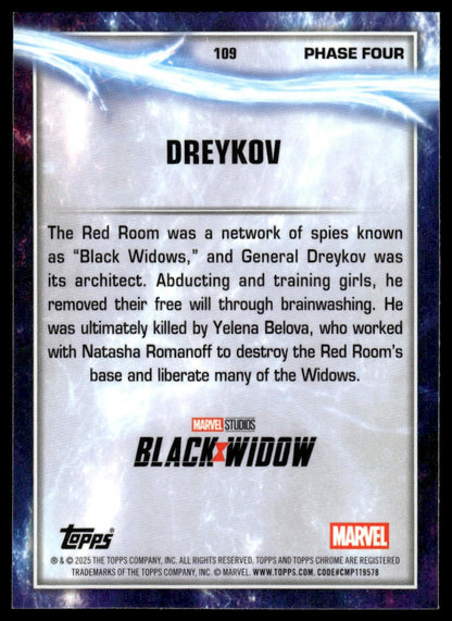 2025 Topps Chrome Marvel Studios #109 Dreykov