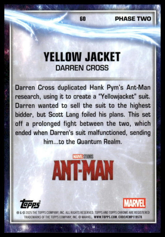 2025 Topps Chrome Marvel Studios #60 Yellowjacket