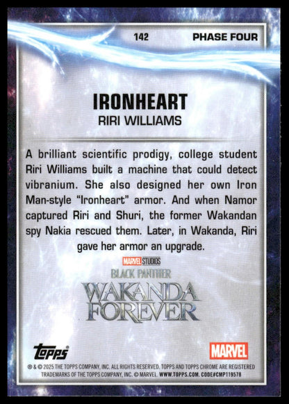 2025 Topps Chrome Marvel Studios #142 Ironheart