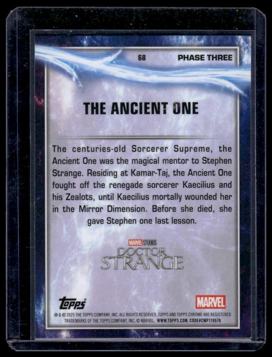 2025 Topps Chrome Marvel Studios #68 The Ancient One Prism Refractor