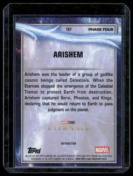 2025 Topps Chrome Marvel Studios #127 Arishem Captain America Refractor