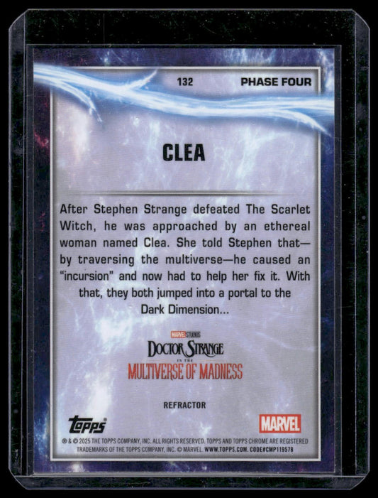 2025 Topps Chrome Marvel Studios #132 Clea Rainbow Refractor