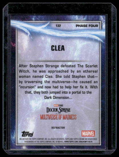 2025 Topps Chrome Marvel Studios #132 Clea Rainbow Refractor
