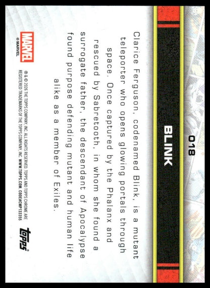 2026 Topps Chrome Marvel Comics #18 Blink