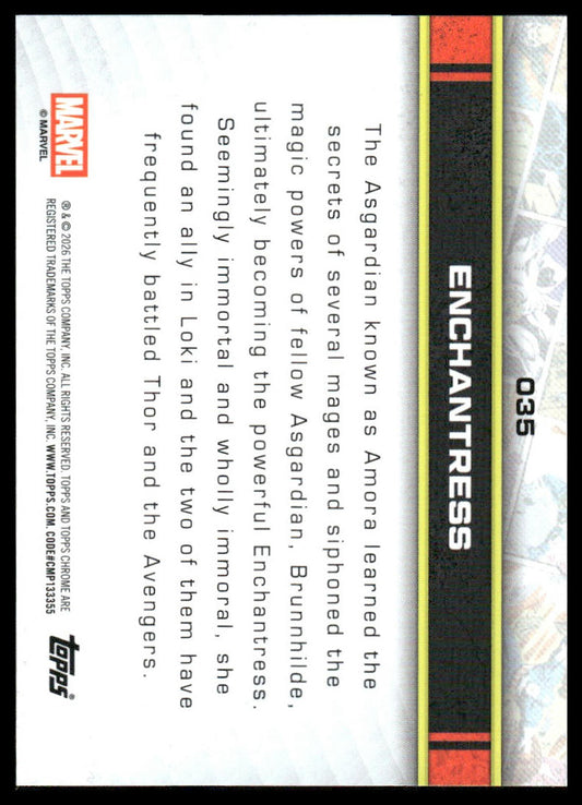 2026 Topps Chrome Marvel Comics #35 Enchantress