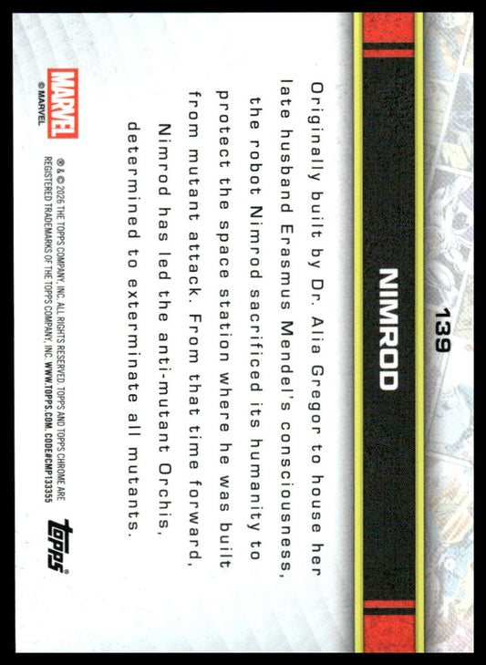 2026 Topps Chrome Marvel Comics #139 Nimrod