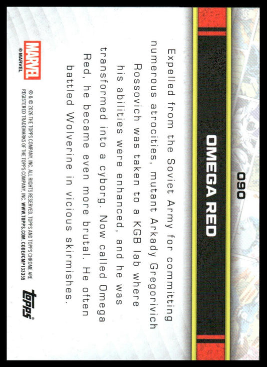 2026 Topps Chrome Marvel Comics #90 Omega Red