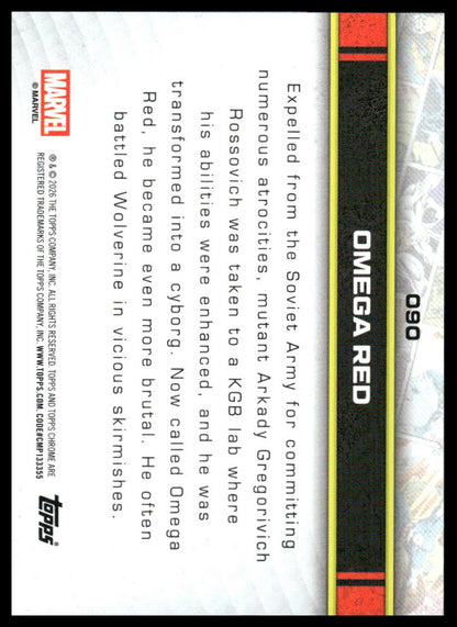 2026 Topps Chrome Marvel Comics #90 Omega Red