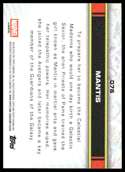 2026 Topps Chrome Marvel Comics #76 Mantis