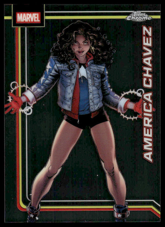 2026 Topps Chrome Marvel Comics #5 America Chavez