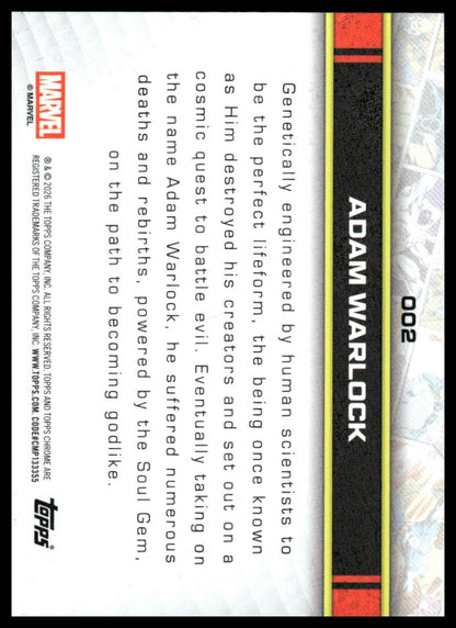 2026 Topps Chrome Marvel Comics #2 Adam Warlock
