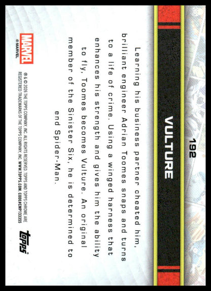 2026 Topps Chrome Marvel Comics #192 Vulture