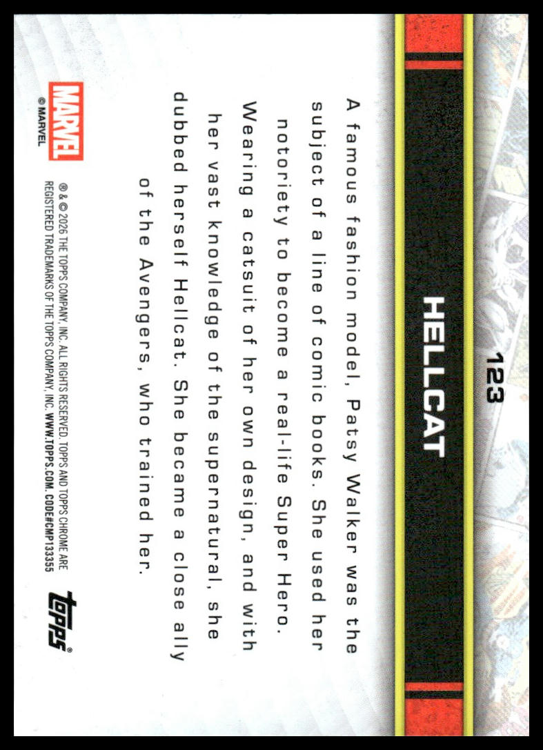 2026 Topps Chrome Marvel Comics #123 Hellcat