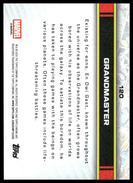 2026 Topps Chrome Marvel Comics #120 Grandmaster