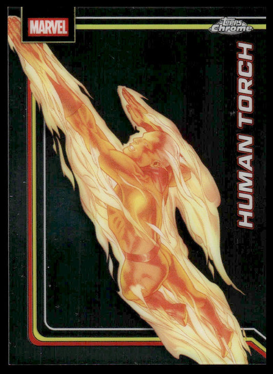 2026 Topps Chrome Marvel Comics #51 Human Torch