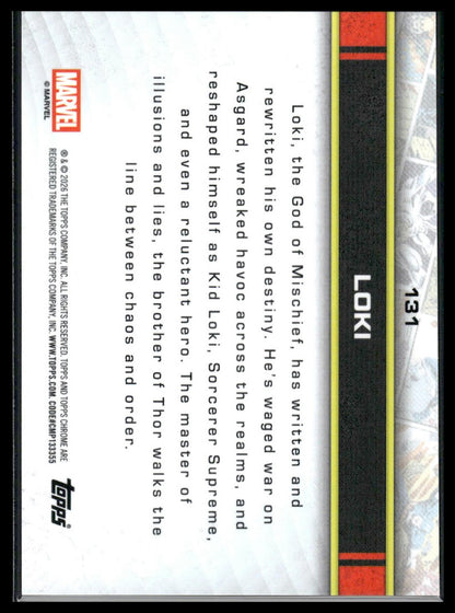 2026 Topps Chrome Marvel Comics #131 Loki
