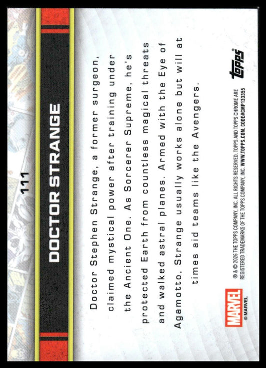 2026 Topps Chrome Marvel Comics #111 Doctor Strange