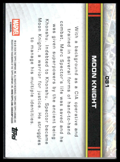 2026 Topps Chrome Marvel Comics #81 Moon Knight