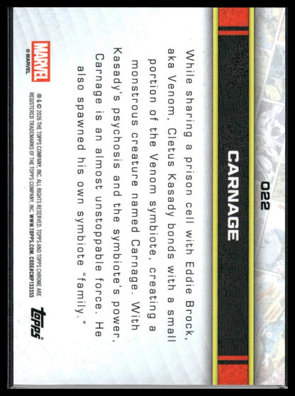 2026 Topps Chrome Marvel Comics #22 Carnage