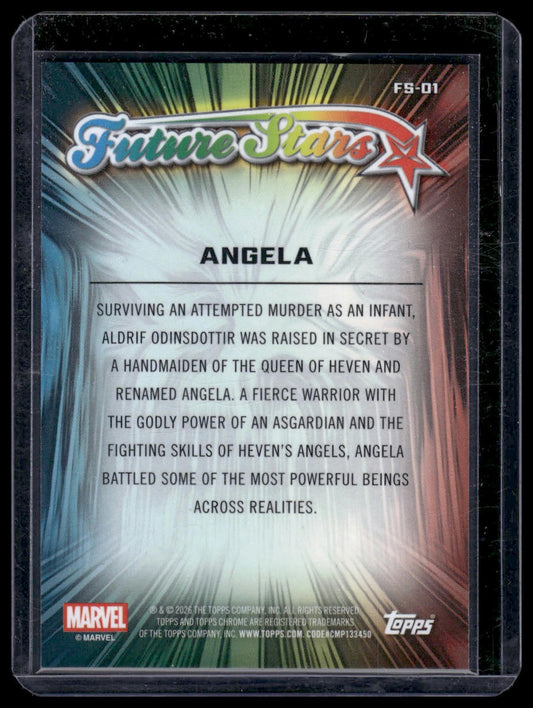 2026 Topps Chrome Marvel Comics #FS-01 Angela Future Stars