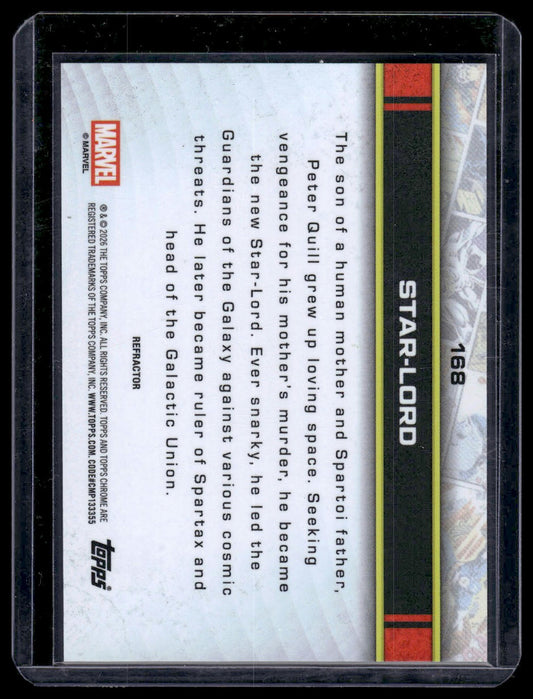 2026 Topps Chrome Marvel Comics #168 Star-Lord Refractor