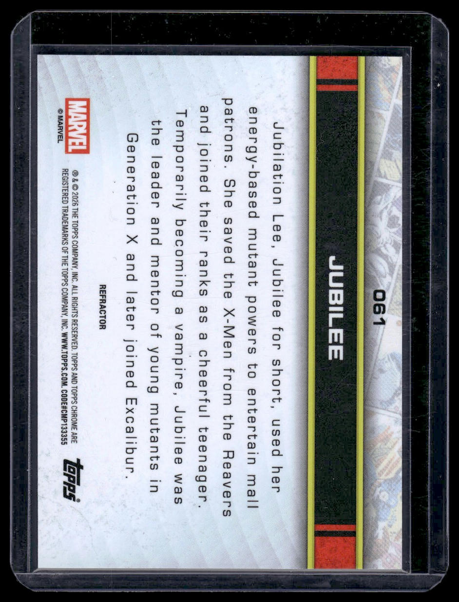 2026 Topps Chrome Marvel Comics #061 Jubilee Refractor