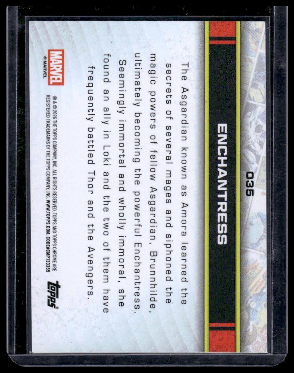 2026 Topps Chrome Marvel Comics #035 Enchantress