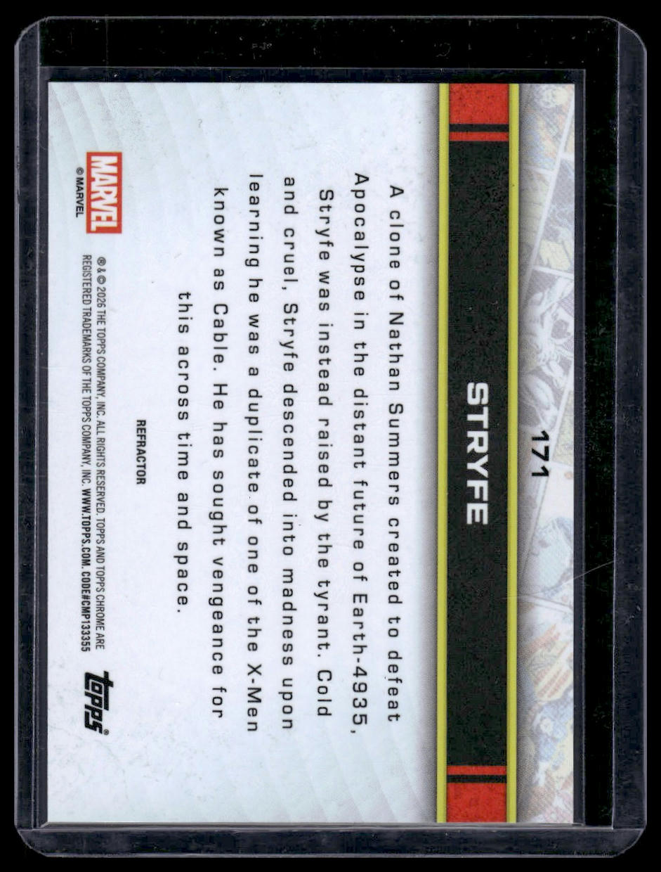 2026 Topps Chrome Marvel Comics #171 Stryfe Refractor