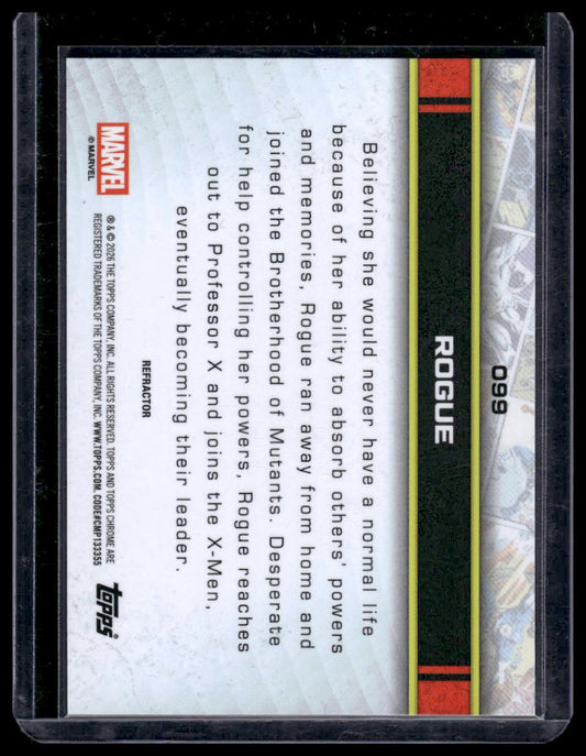 2026 Topps Chrome Marvel Comics #099 Rogue Refractor
