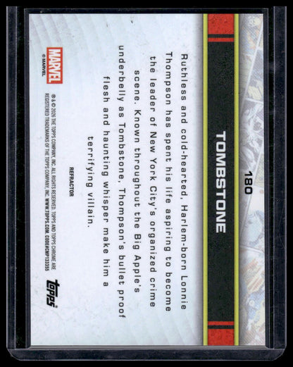 2026 Topps Chrome Marvel Comics #180 Tombstone Refractor