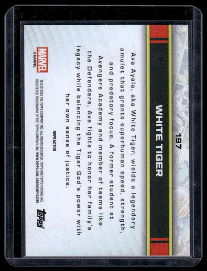 2026 Topps Chrome Marvel Comics #197 White Tiger Refractor