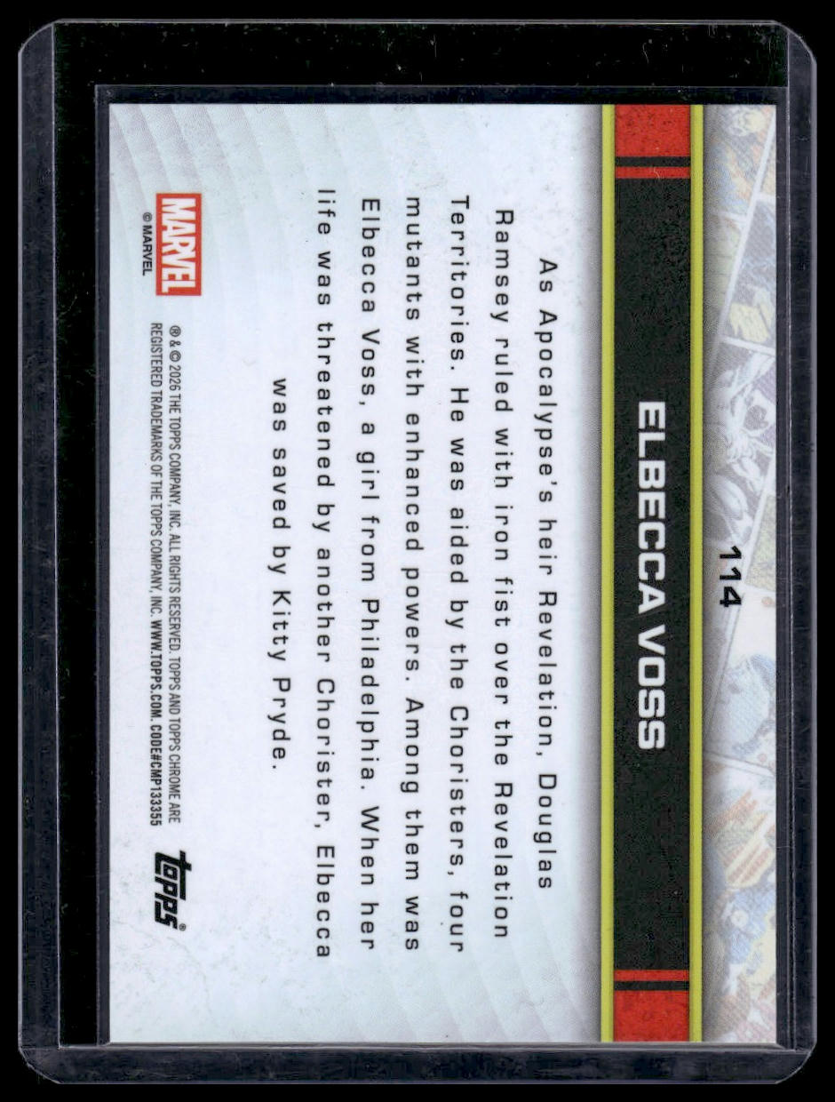 2026 Topps Chrome Marvel Comics #114 Elbecca Voss