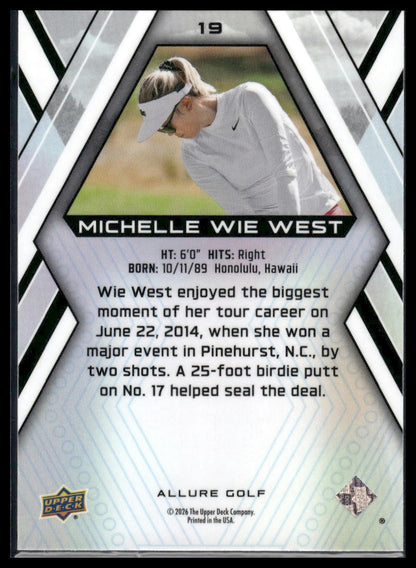 2026 Upper Deck Allure #19 Michelle Wie West