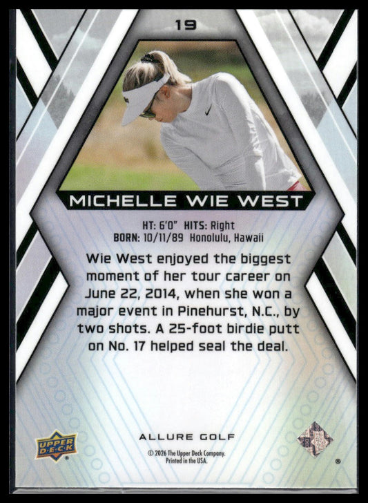 2026 Upper Deck Allure #19 Michelle Wie West