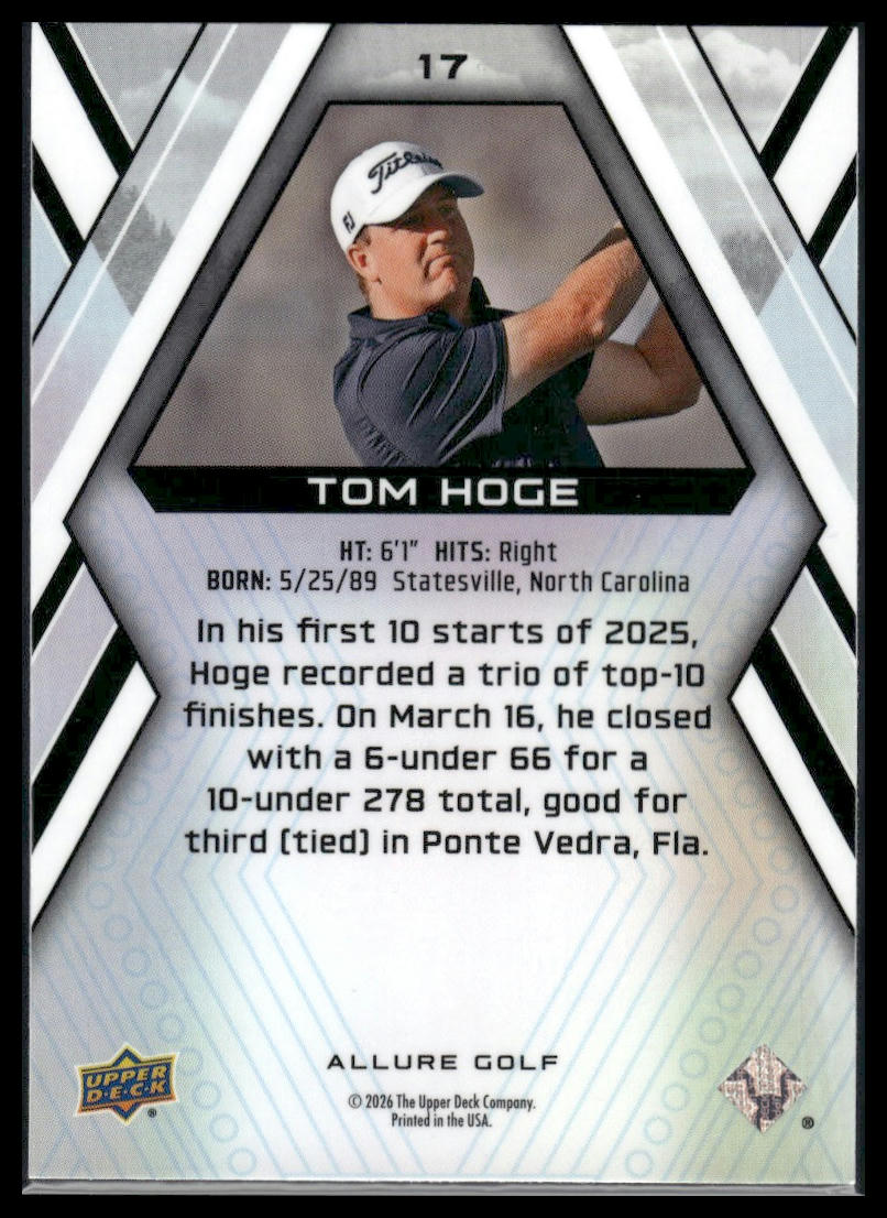 2026 Upper Deck Allure #17 Tom Hoge