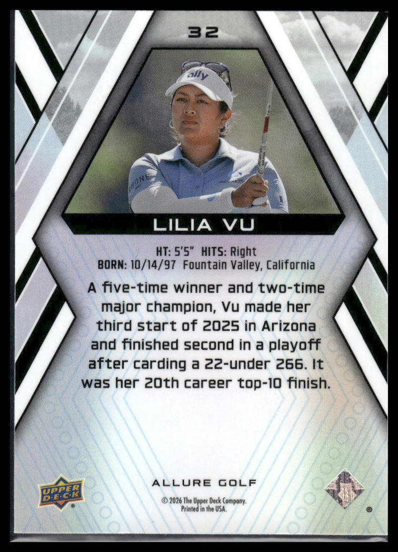 2026 Upper Deck Allure #32 Lilia Vu