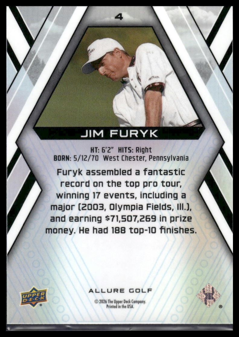 2026 Upper Deck Allure #4 Jim Furyk