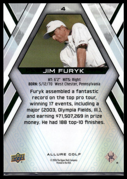 2026 Upper Deck Allure #4 Jim Furyk