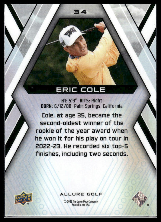 2026 Upper Deck Allure #34 Eric Cole