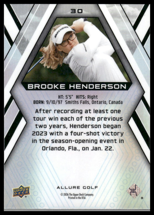 2026 Upper Deck Allure #30 Brooke Henderson