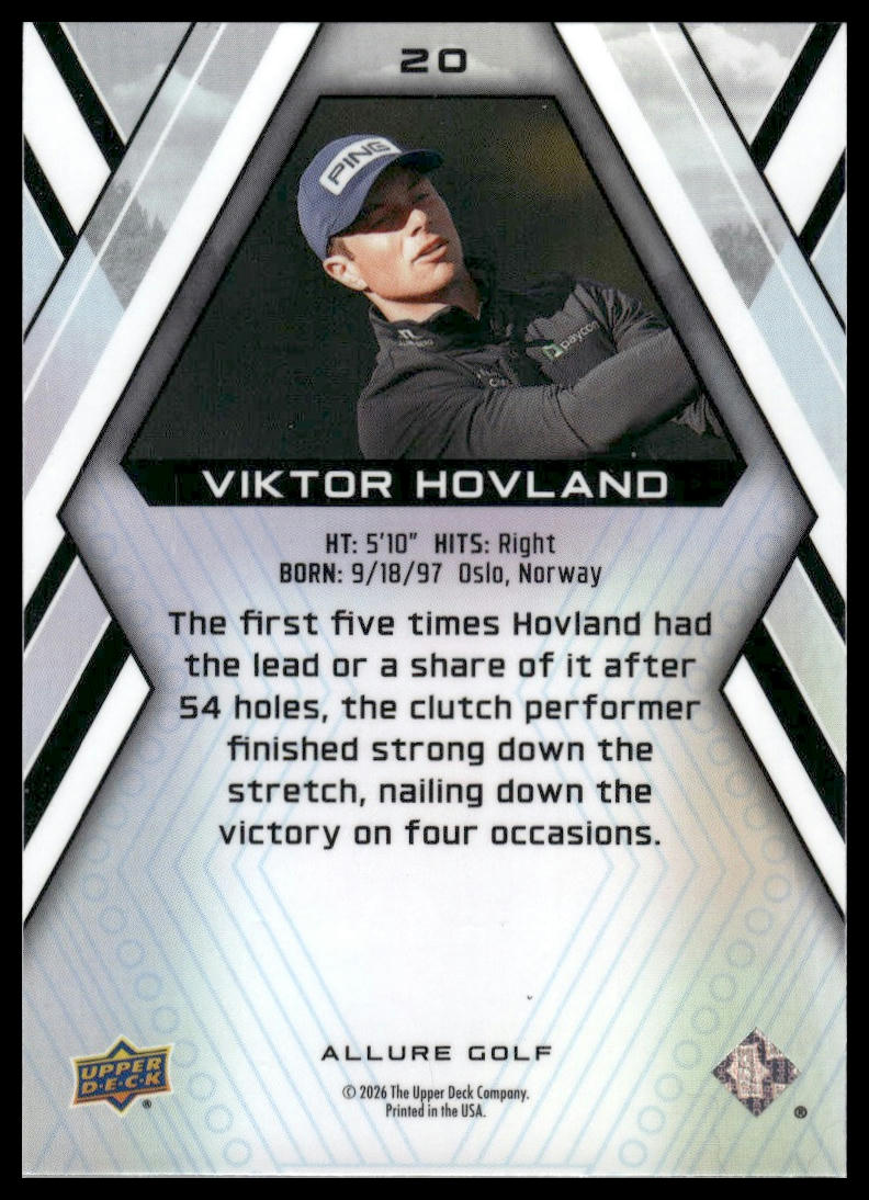 2026 Upper Deck Allure #20 Viktor Hovland